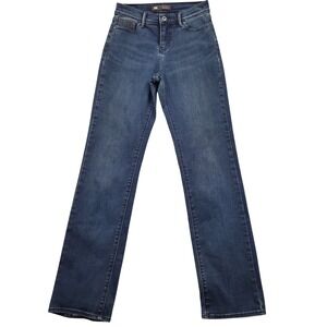 Levis 512 Perfectly Slimming Jeans Straight Leg Blue Denim Women 4M 27x32